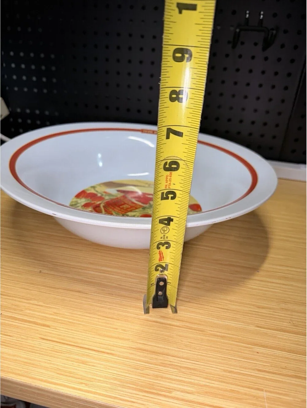 Pottery Barn Pasta Rustica Tomato Piselli Pattern Pasta Serving Bowl 10